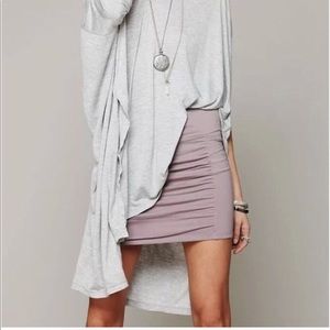 Free people ruched mini skirt